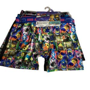 3 Boys Athletic Boxer Briefs: The Lego Movie 2, Ultra Cool Softness Size 8